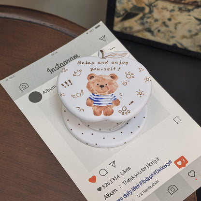 Cute Bear Design Mobile Phone Holder