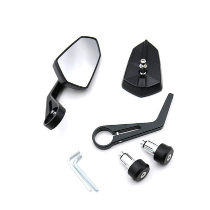 Motorcycle Mirrors with Adjustable Features