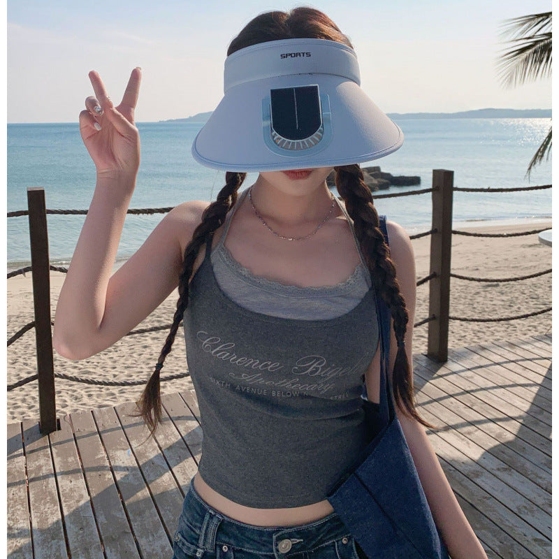 Sun Visor with UV Protection and Built-In Smartphone Holder