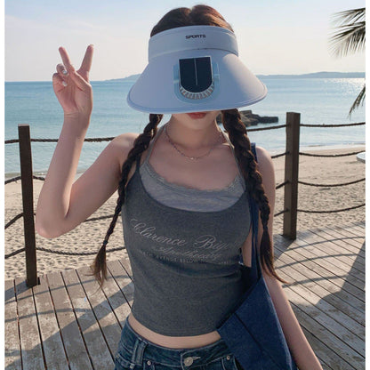 Sun Visor with UV Protection and Built-In Smartphone Holder