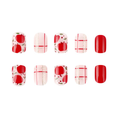 Nail Art Press-On Set with Creative Designs