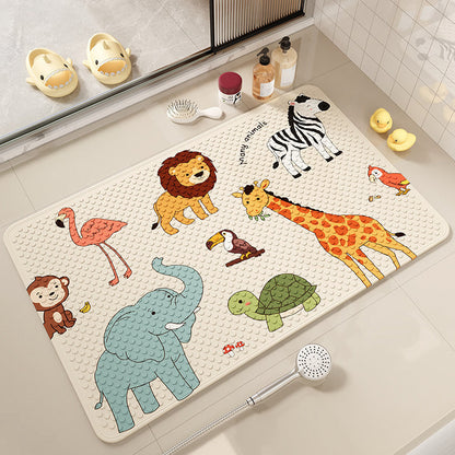 Decorative Bath Mat with Animal Designs