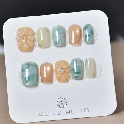 Set of 3D Decorative Press-On Nail Art