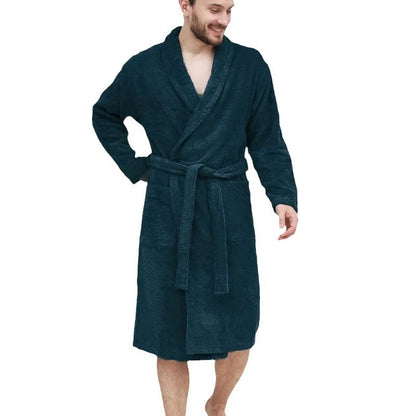 Cozy Terry Bathrobe for Men with Belt