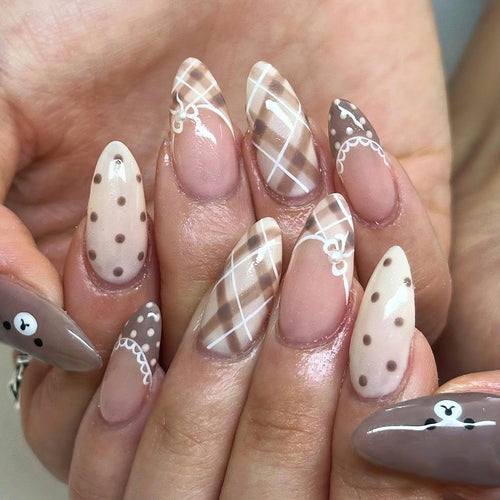 Decorative Pattern Press-On Nail Art Set