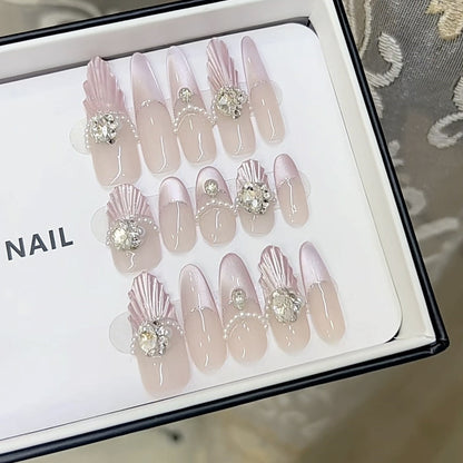 Set of 3D Press-On Nails for Decorative Style
