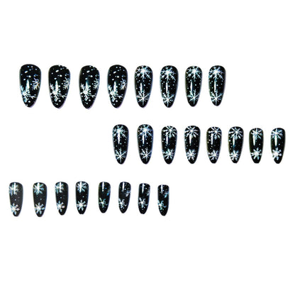 Winter Snowflake-Themed Nail Art Design for Creative Styles