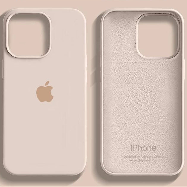 Silicone MagSafe Case for iPhone – Soft-Touch Protection in Silver