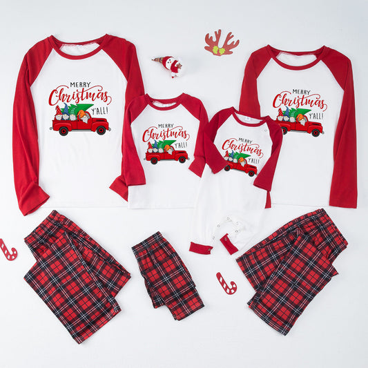 Red Truck Pattern Family Christmas Pajamas - Includes Dog Pajamas