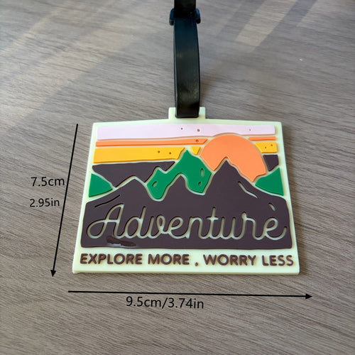 Travel Bag Identifier with Adventure Design
