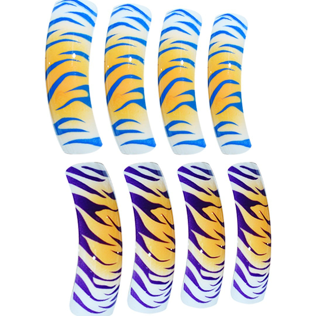 Tiger Pattern Press-On Nail Art