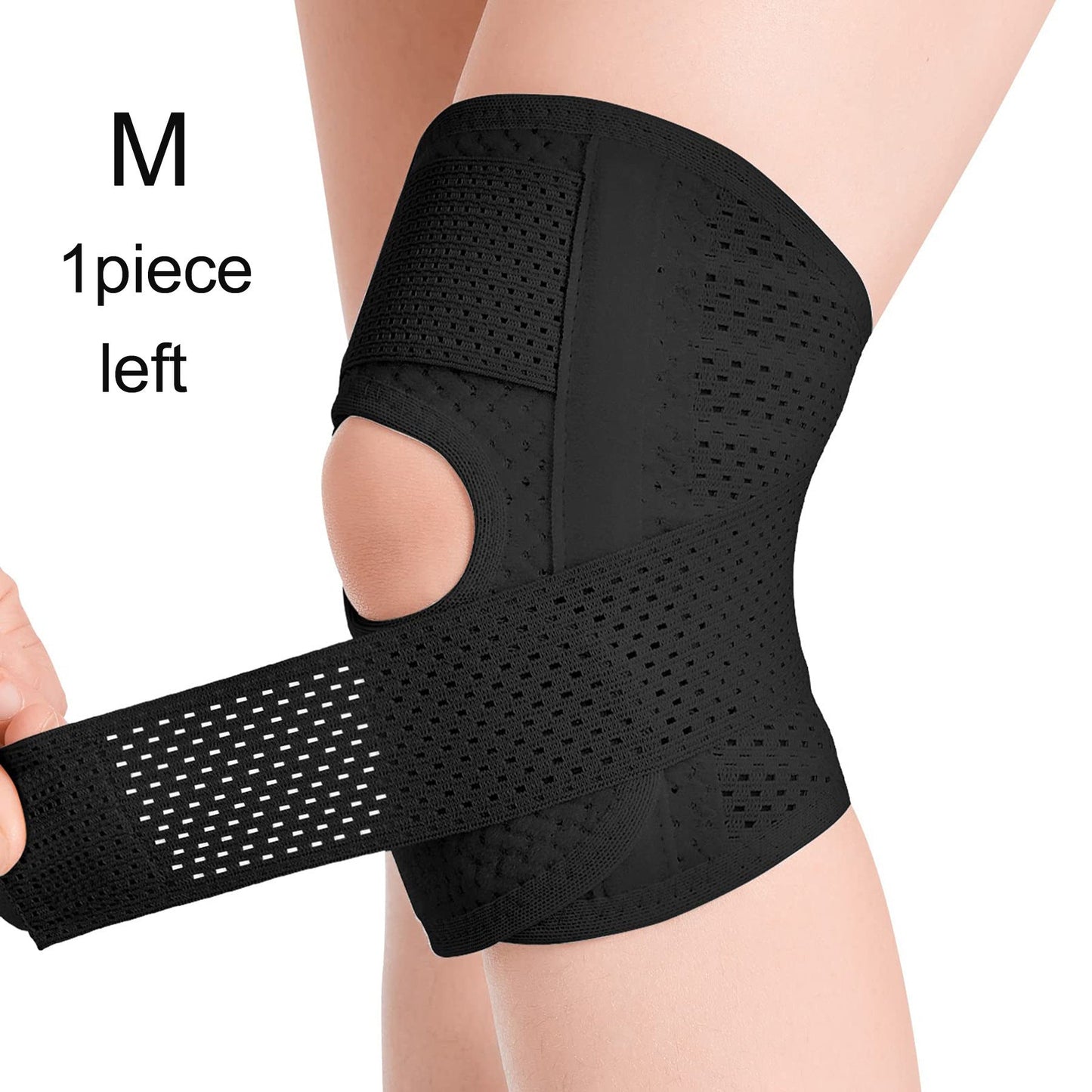 Open Patella Knee Support Brace with Adjustable Design