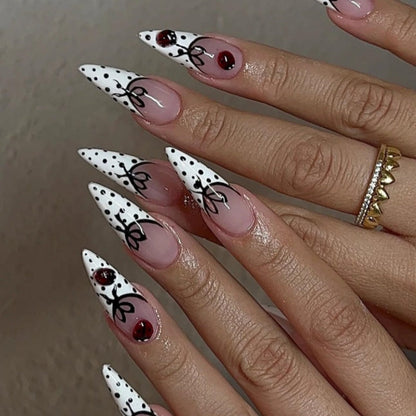 Press-On Nail Art Set with Animal Designs
