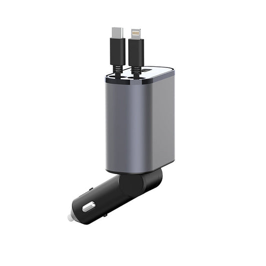 Retractable Car Charger for Vehicles – Universal Fast Charging 80 cm