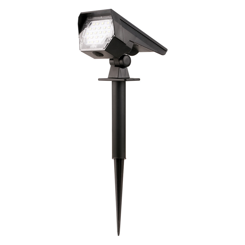 Solar-Powered LED Landscape Spotlight with Adjustable Stake