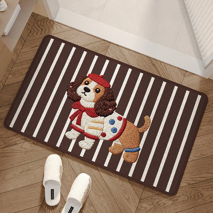 Charming Area Mat with Dog Design