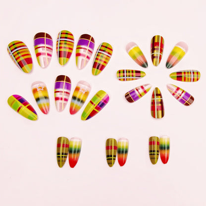 Plaid Design Nail Art Kit