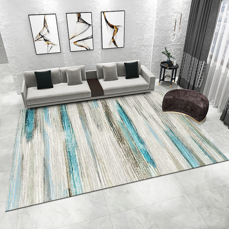 Textured Area Rug with Abstract Design