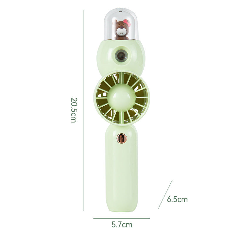 Cute Handheld Fan with Cartoon Design