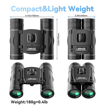 40X Compact Binoculars for Travel and Outdoor Adventures