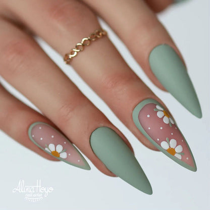 Flower Design Nail Tips for Creative Art