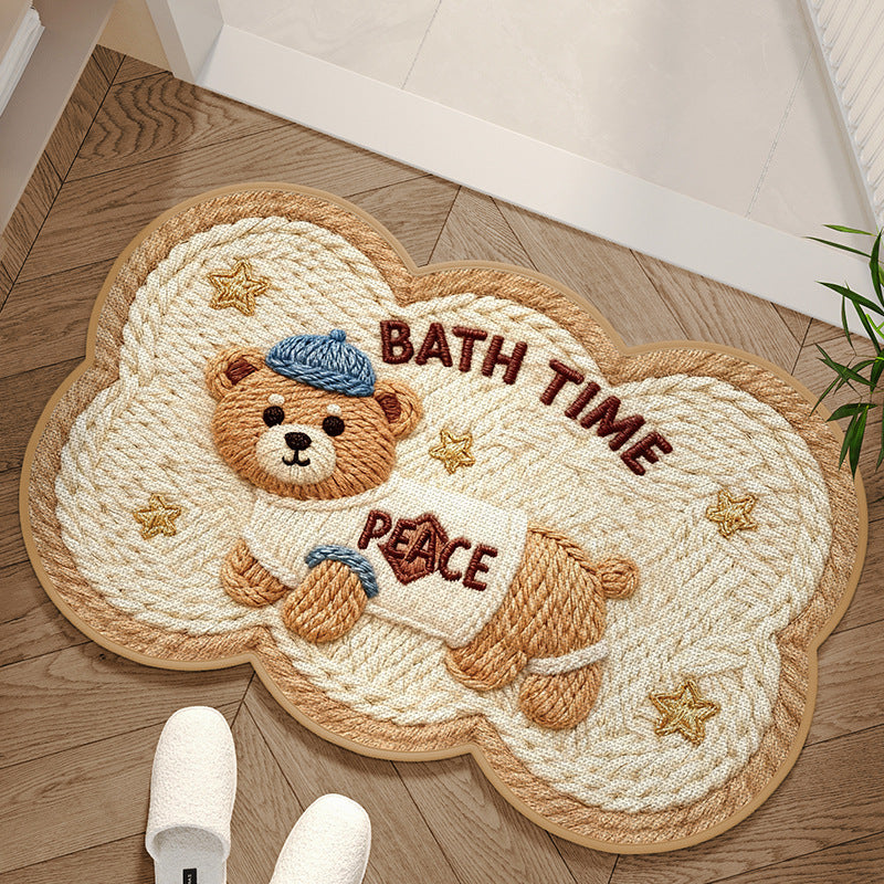 Charming Area Mat with Dog Design