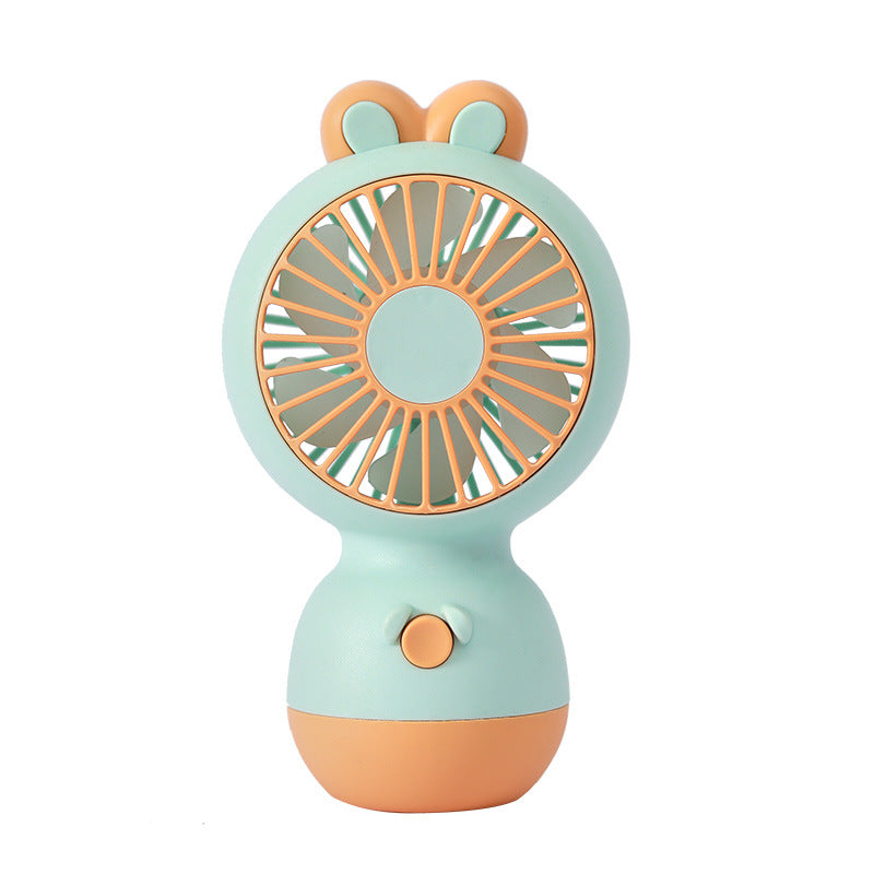 Cute Rabbit Design Portable Rechargeable Mini Fan