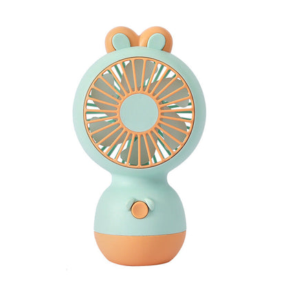 Cute Rabbit Design Portable Rechargeable Mini Fan