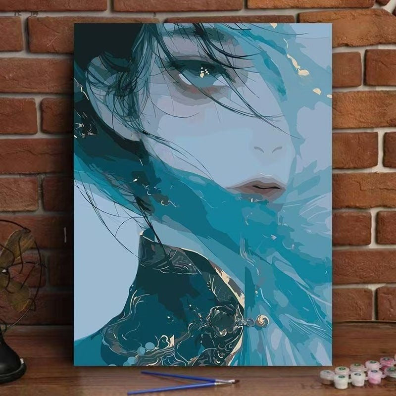 Canvas Print of Abstract Portrait Artwork