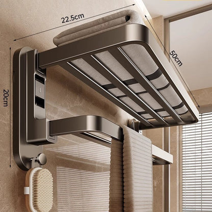Collapsible Towel Rack with Suction Cups