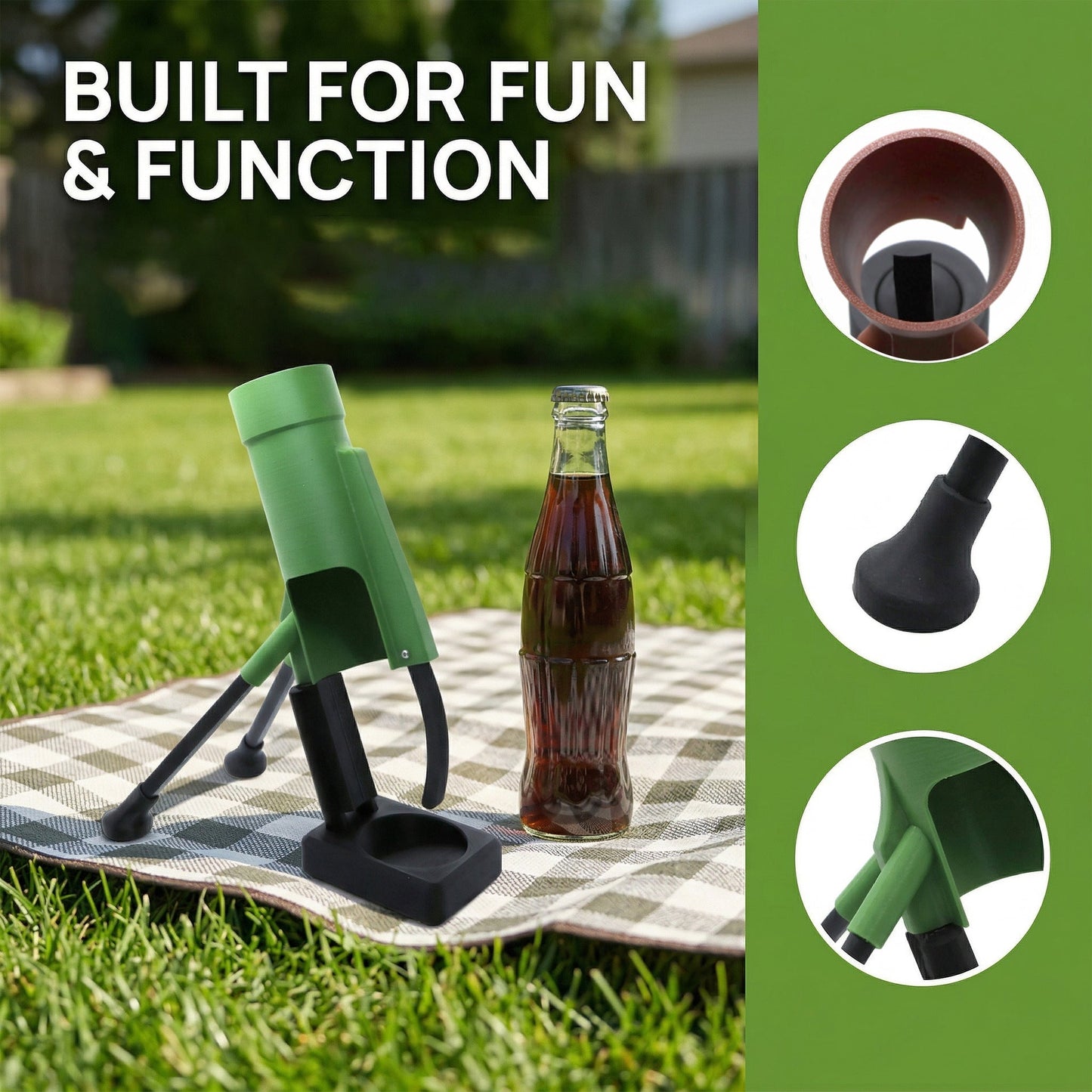 Cap Launching Beer Bottle Opener – Fun Bar and Desk Accessory