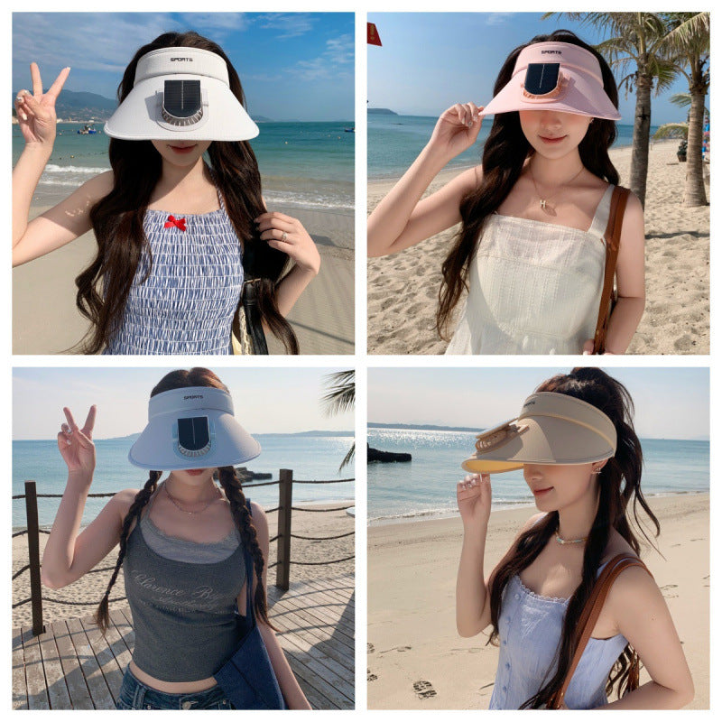 Sun Visor with UV Protection and Built-In Smartphone Holder