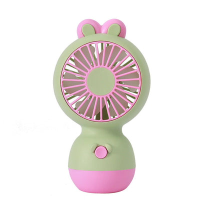 Cute Rabbit Design Portable Rechargeable Mini Fan