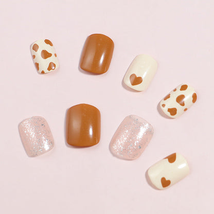 Modern Geometric Design Press-On Nail Set – Artistic Styles
