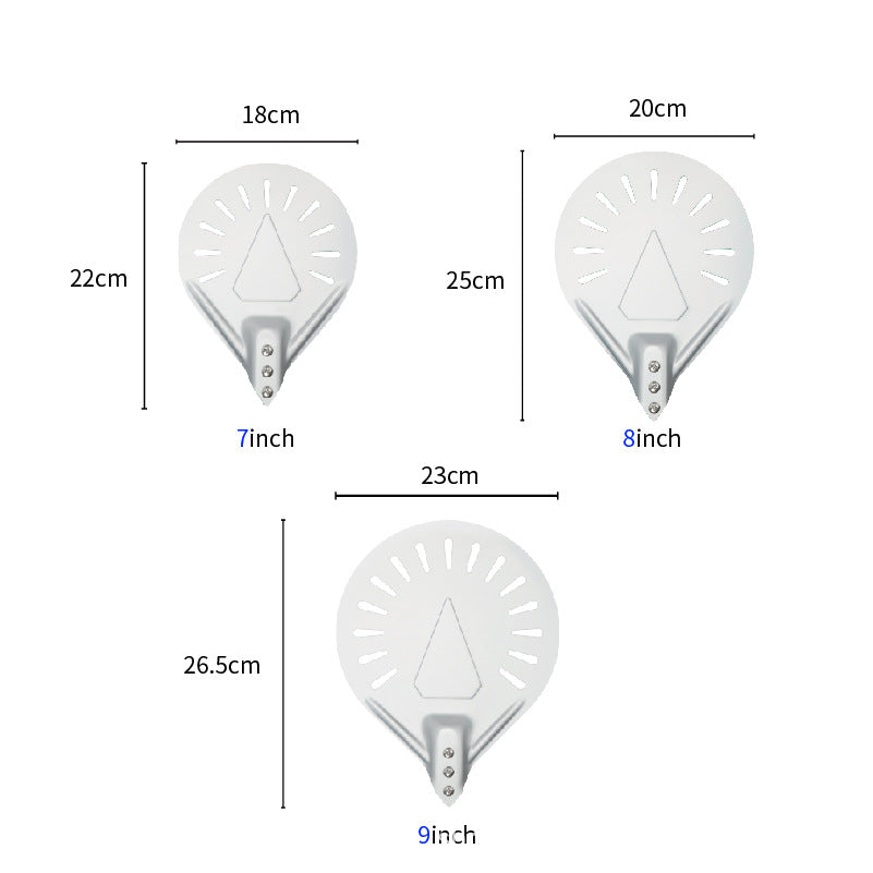Ergonomic Handle Perforated Pizza Peel and Serving Spatula in Stainless Steel