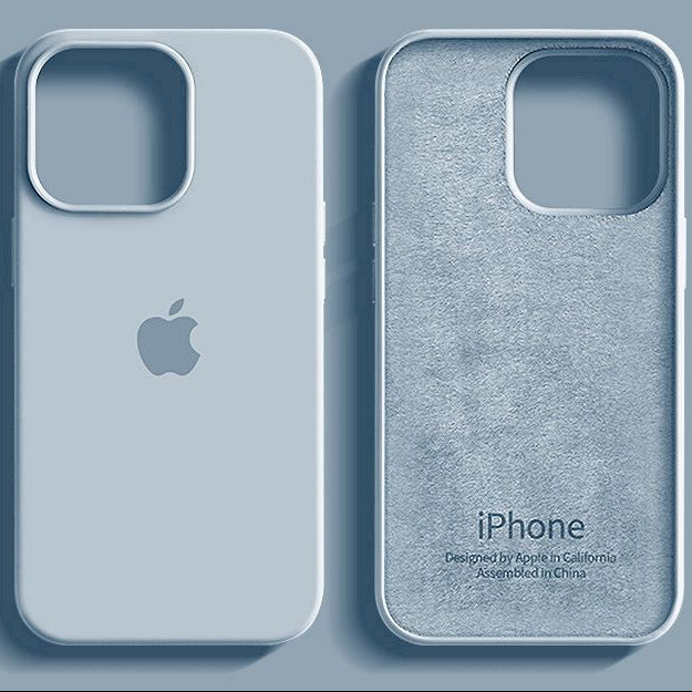 Silicone MagSafe Case for iPhone – Soft-Touch Protection in Silver
