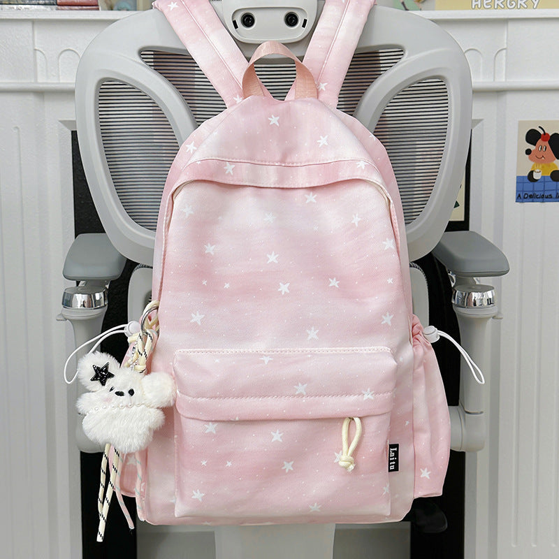 Charming School Backpack with Star Design