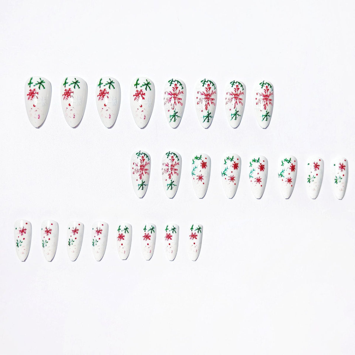 Nail Art with Creative Snowflake Pattern