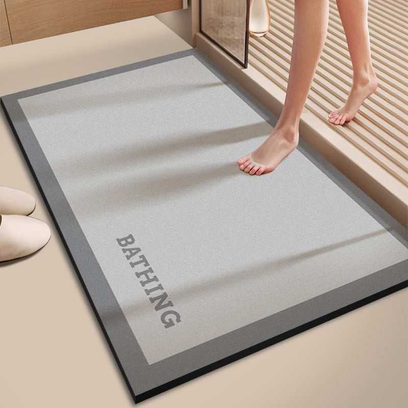 Water-Absorbing Bath Rug for Bathroom Flooring