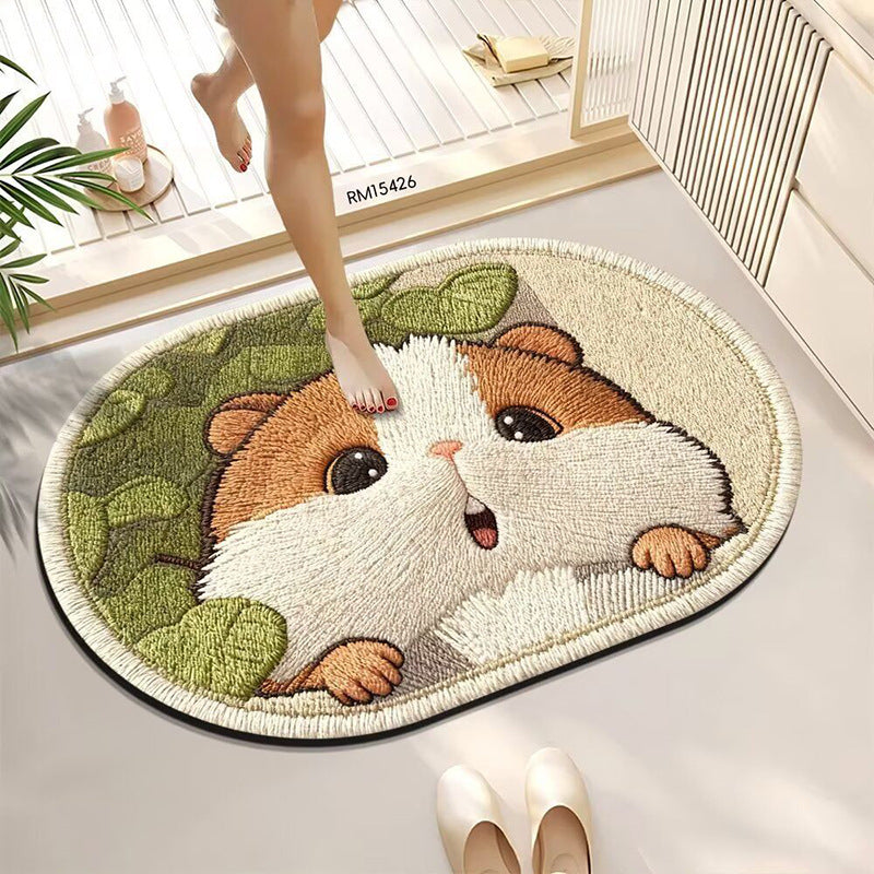 Cute Bath Mat Featuring Animal Designs