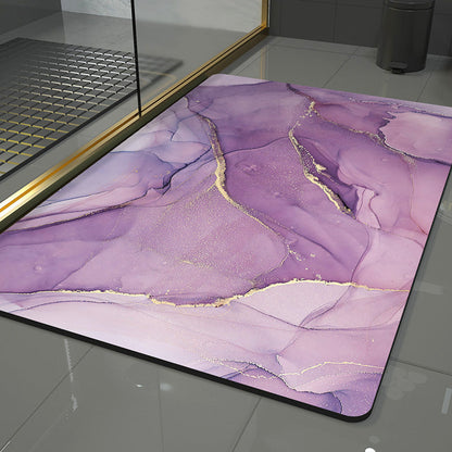 Wave Design Area Rug with Abstract Pattern