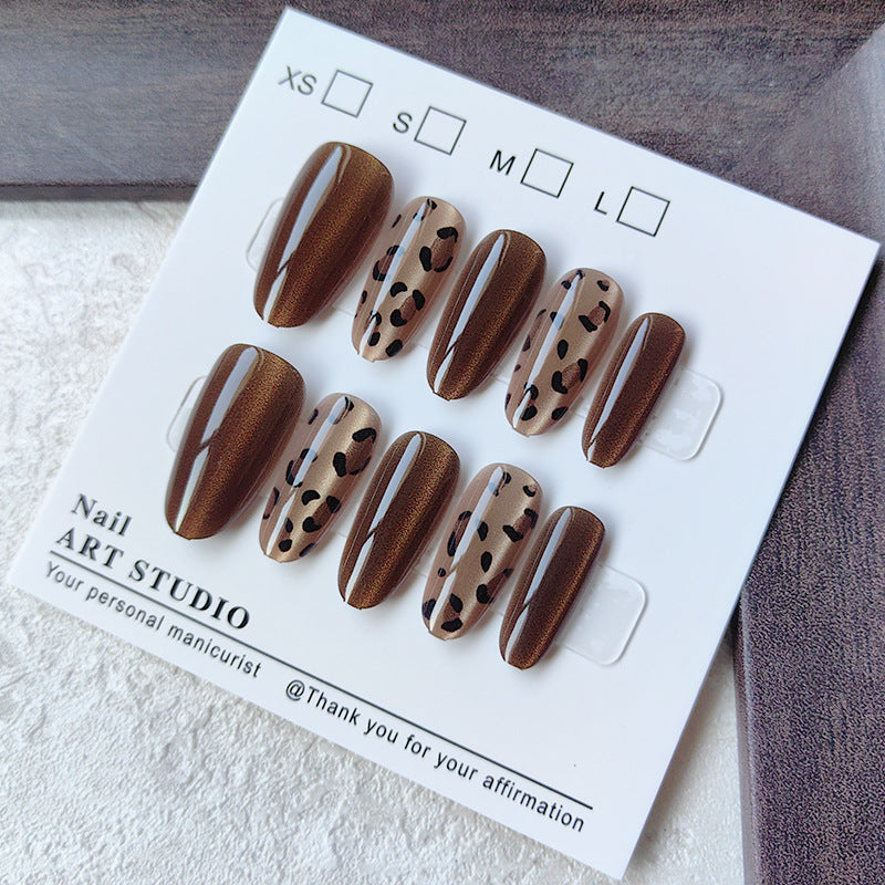 Modern Leo Design Acrylic Nail Set