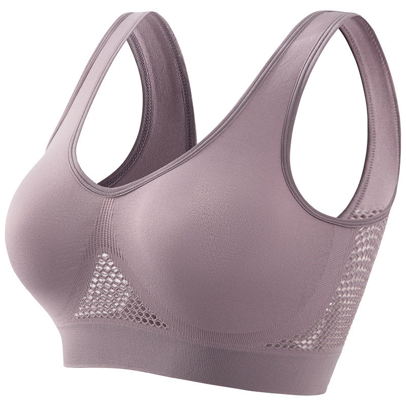 Seamless Wireless Sports Bra with Breathable Mesh | 2-Pack