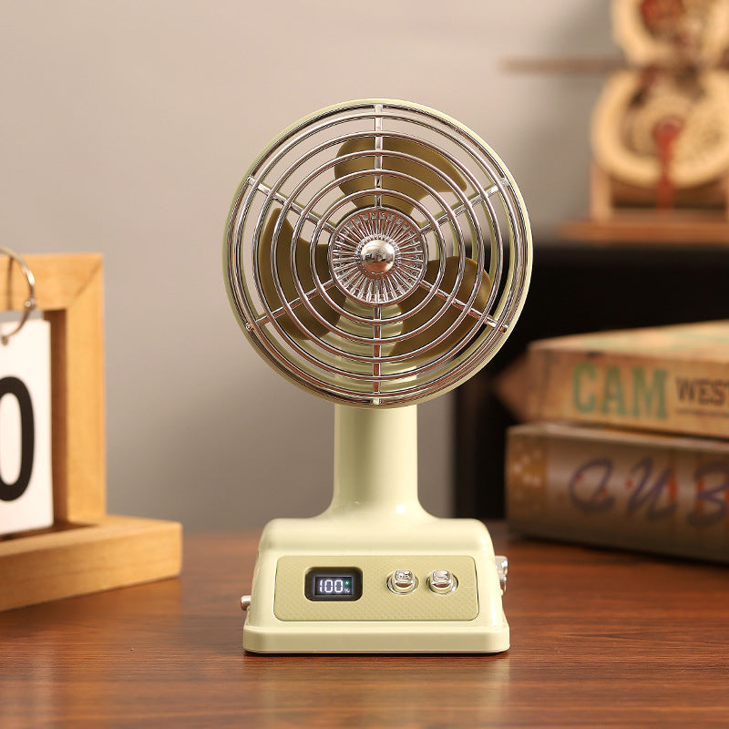 Personal Fan with Adjustable Tabletop Design