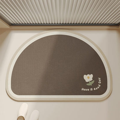 Floral Pattern Bath Mat – Highly Absorbent