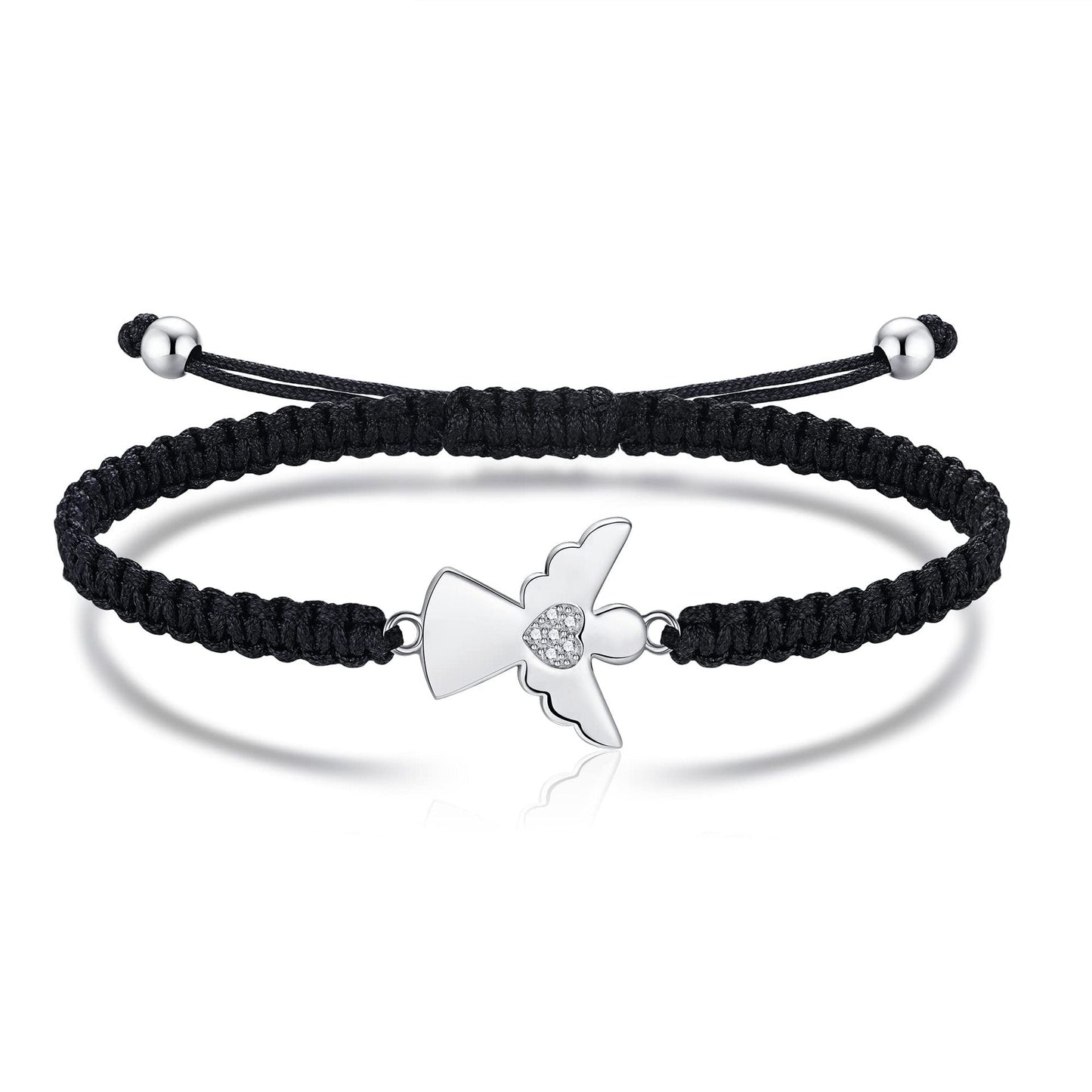 Adjustable Bracelet with Angel Charm