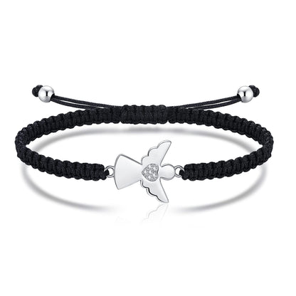 Adjustable Bracelet with Angel Charm
