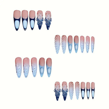 Themed Nail Extensions with Artistic Design