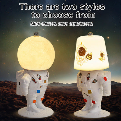 Creative Night Light for Bedroom - Resin Moon Lamp for Bedside Decor