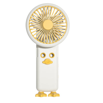 Handheld Fan Shaped Like a Cute Duck